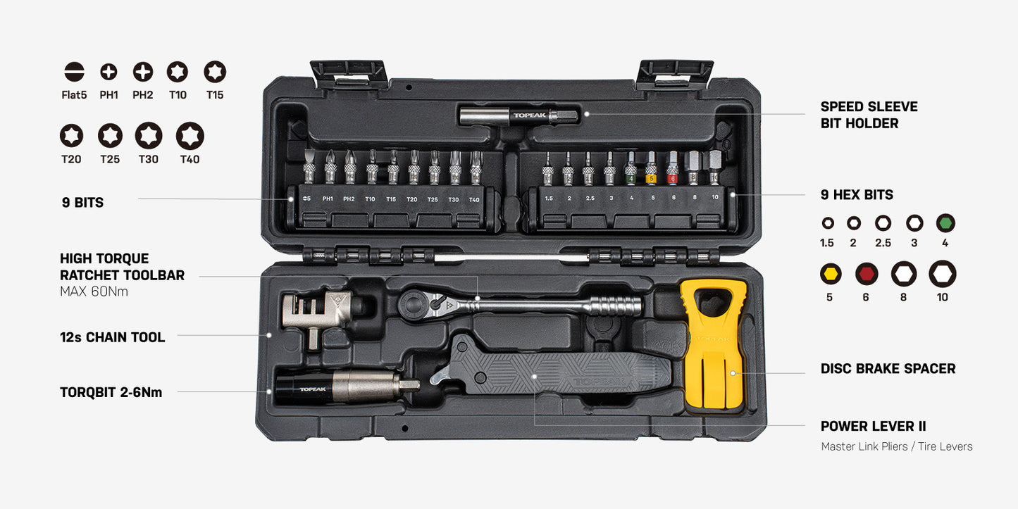 Toolbox TOPEAK ESSENTIEL(24 pieces)