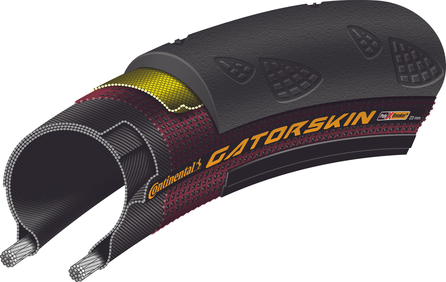 CONTINENTAL GATORSKIN 700c opona dętkowa czarna
