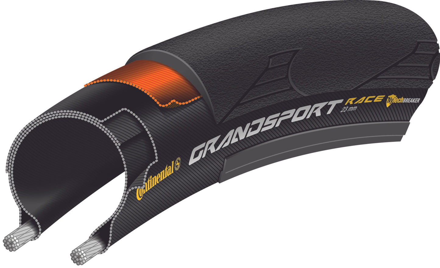 CONTINENTAL GRAND SPORT RACE 700x25c opona dętkowa czarna