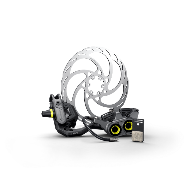 Pair of Magura Gustav Pro brakes (with discs) Pack First Edition