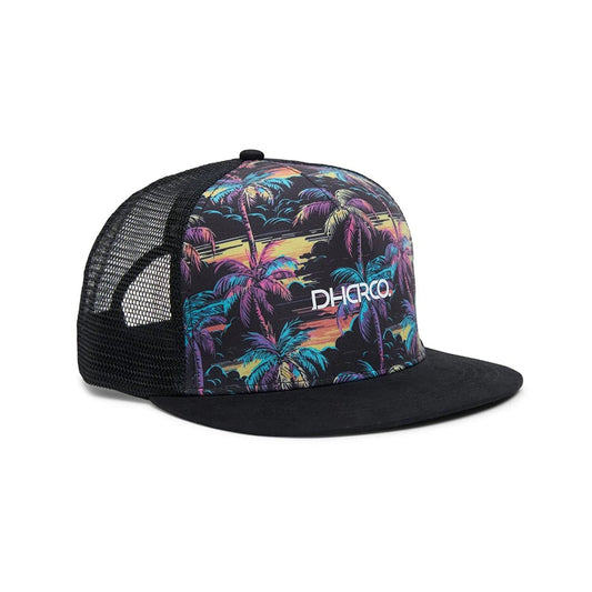 DHARCO FLAT BRIM TRUCKER STOKE WIZZARD Czapka czarny
