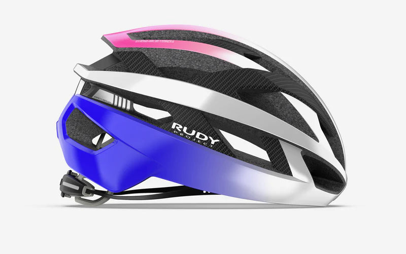 Kask szosowy RUDY PROJECT REBEL CARBON biały/fioletowy/różowy