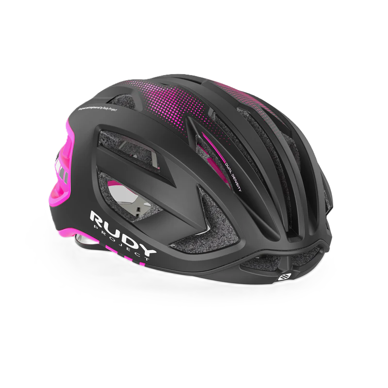 Kask szosowy RUDY PROJECT EGOS czarny/różowy