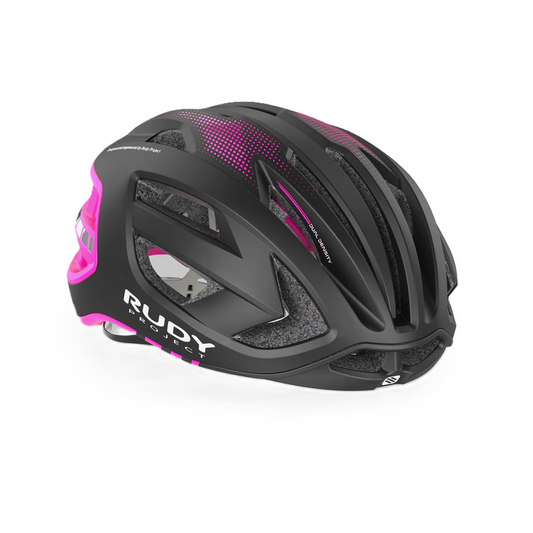 Kask szosowy RUDY PROJECT EGOS czarny/różowy