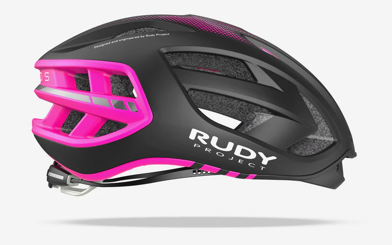 Kask szosowy RUDY PROJECT EGOS czarny/różowy