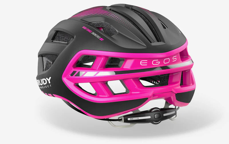 Kask szosowy RUDY PROJECT EGOS czarny/różowy