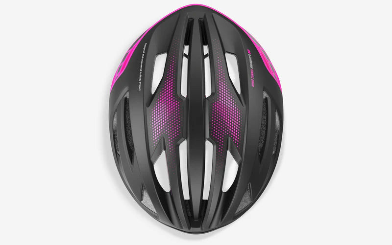 Kask szosowy RUDY PROJECT EGOS czarny/różowy
