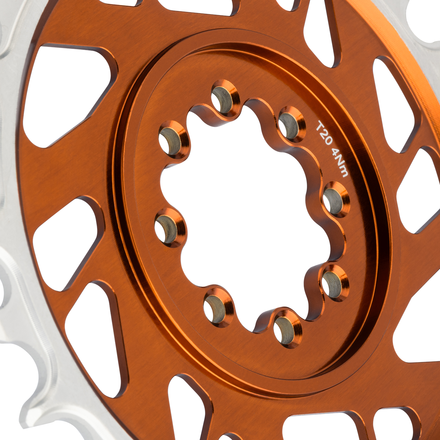 Tarcza łańcuchowa mono BURGTEC THICK THIN 12V BOOST Montaż bezpośredni 8 śrub typu T Wąski szeroki offset 3 mm Brąz