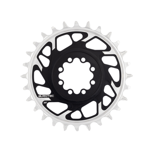 Chainrings Mono BURGTEC THICK THIN 12 Speed BOOST Direct Mount 8 Screws T-Type Narrow Wide Offset 3mm Black