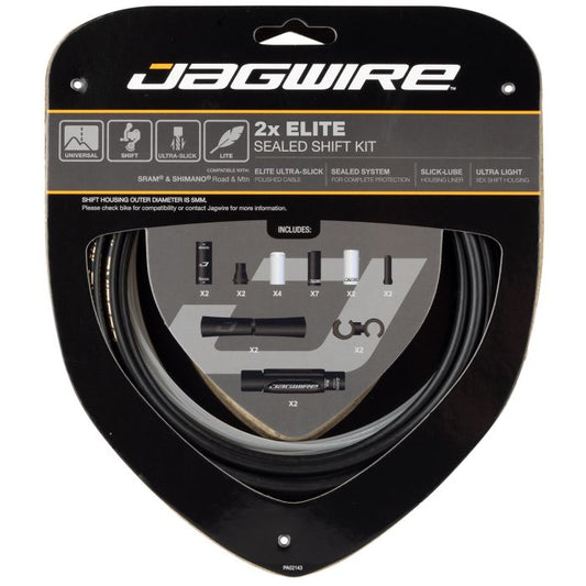 JAGWIRE 2x ELITE SEALED Black Zestaw linki przerzutki i węża