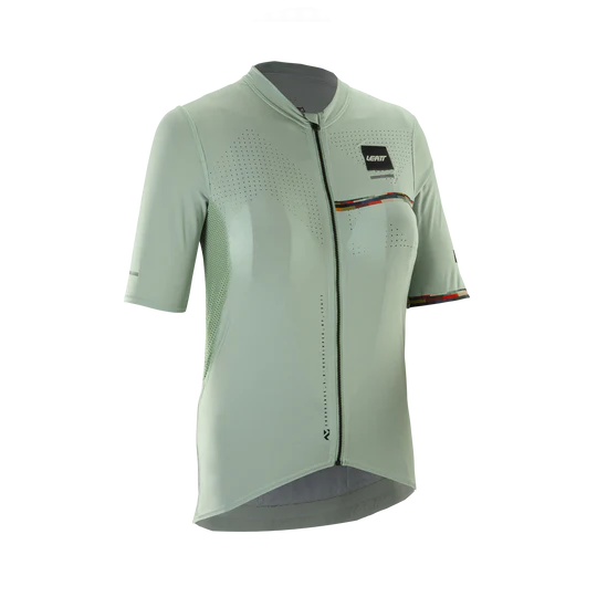 Damska koszulka z krótkim rękawem LEATT MTB ENDURANCE 5.0 CARGO Green