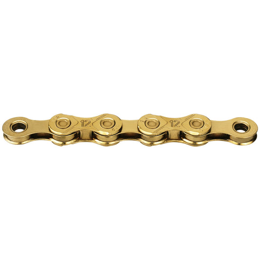 Łańcuch 12 V KMC X12, woskowany, złoty