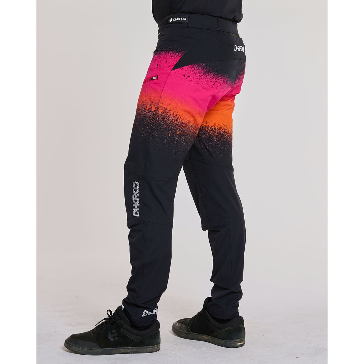 Spodnie DHARCO GRAVITY BLACK SNAKE czarny/pomarańczowy