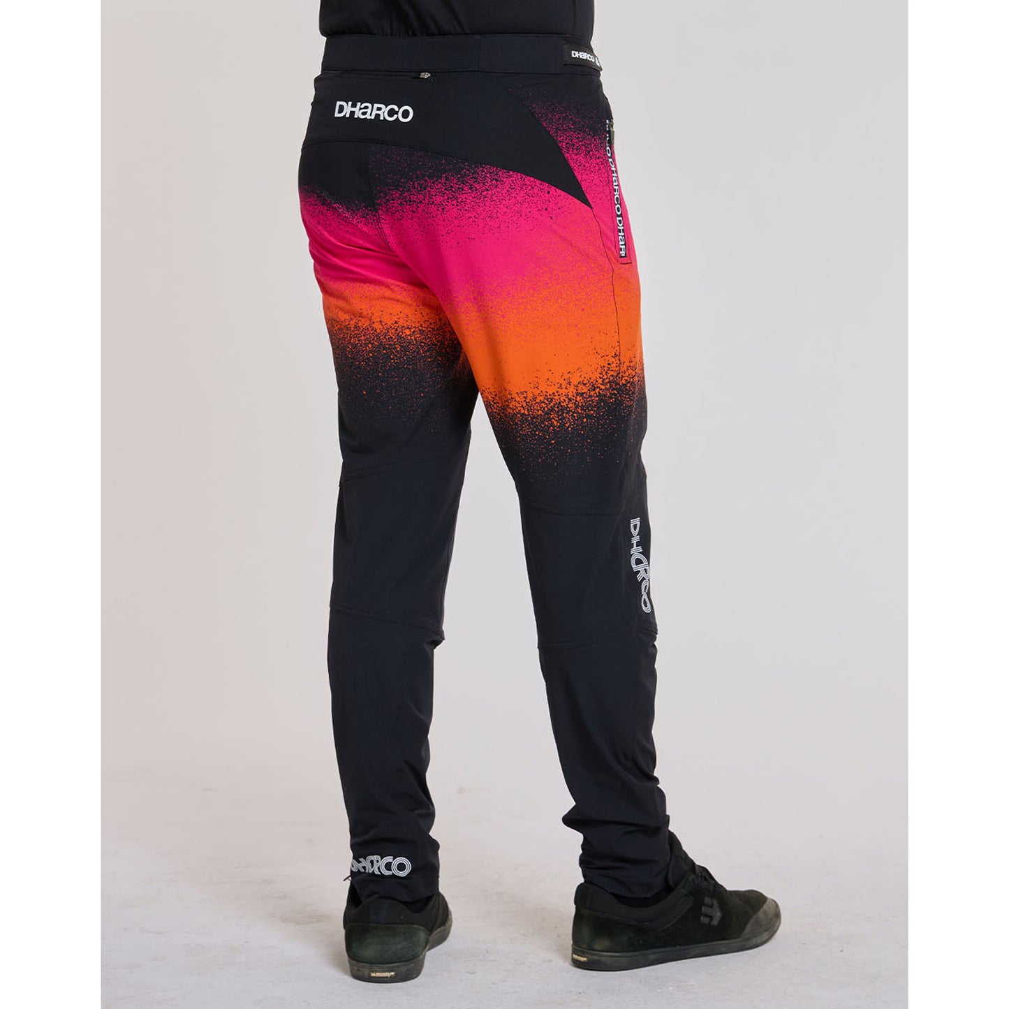 Spodnie DHARCO GRAVITY BLACK SNAKE czarny/pomarańczowy