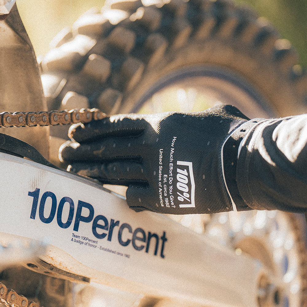 100% RIDEFIT Gloves Black