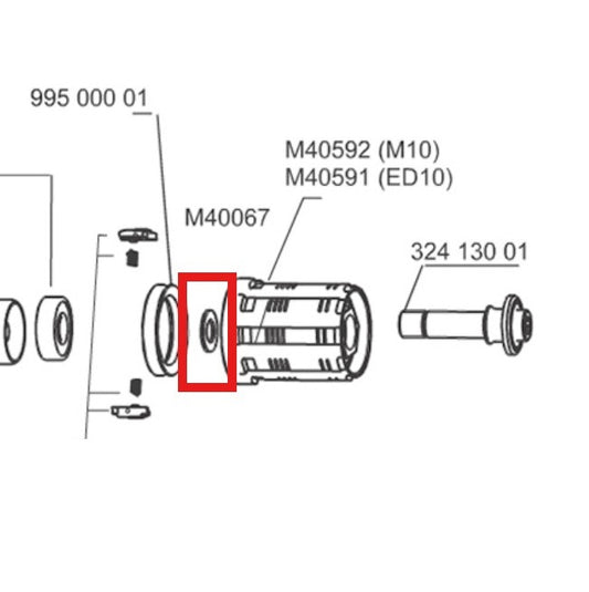 WEWNĘTRZNA PRZEKŁADKA DYSTANSOWA MAVIC FREEWHEEL FTSL/FTSX
