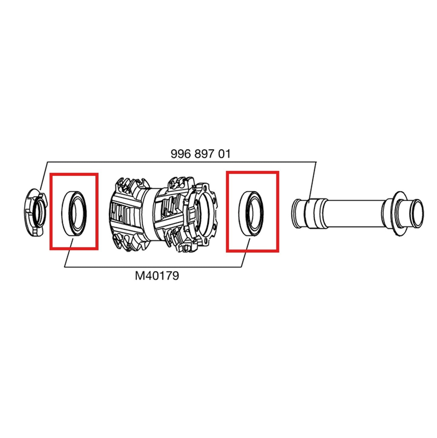 ZESTAW ŁOŻYSK PIASTY PRZEDNIEJ MAVIC AXLE 20MM 25X37X7 6805