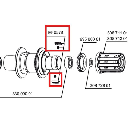 FTSL MAVIC RELEASE KEY KIT (ROAD WHEELS)