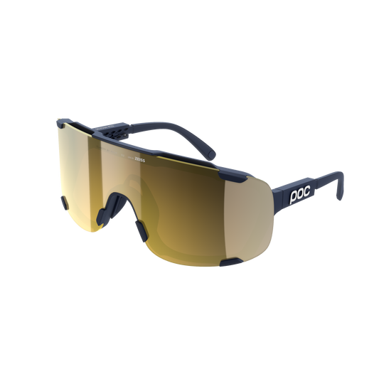 POC DEVOUR MID Marine Goggles Clarity Road Partly Sunny Gold Lens