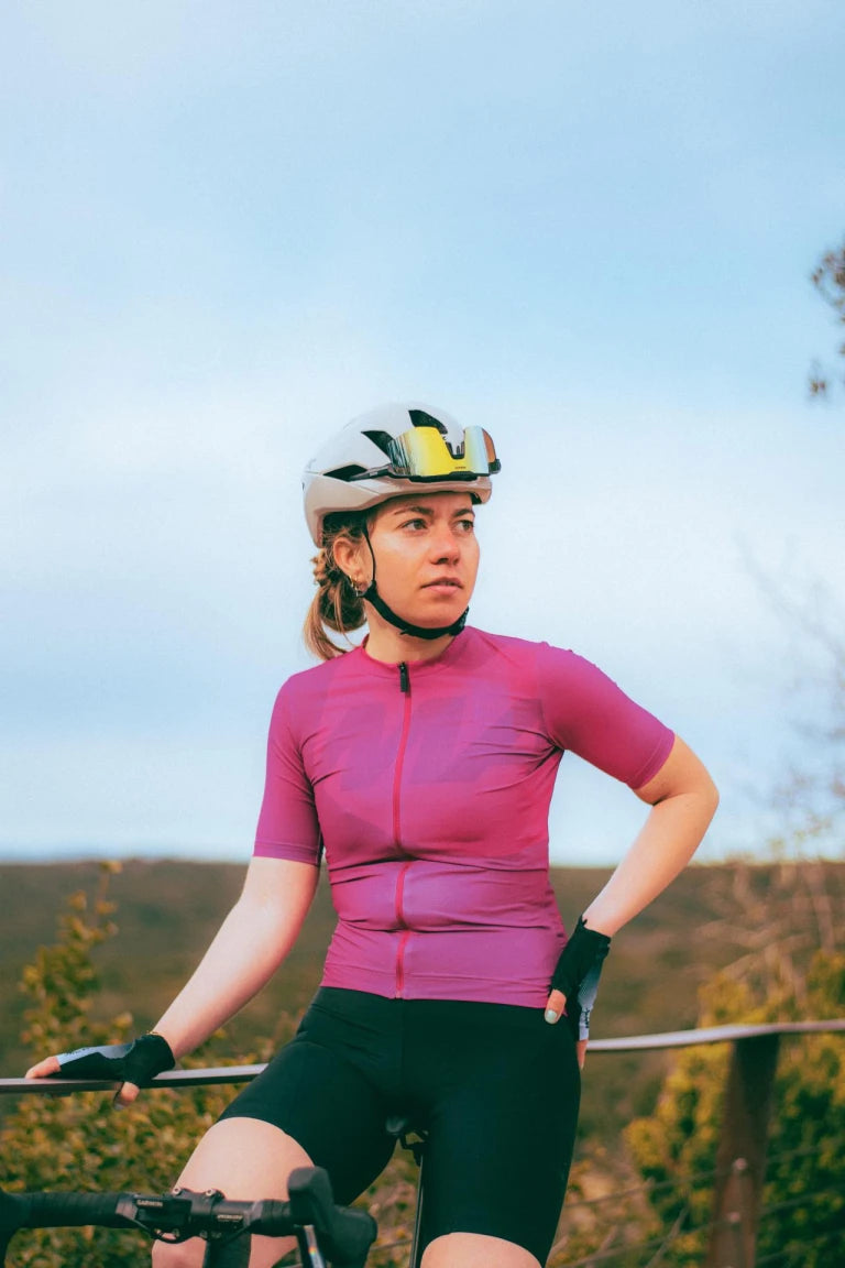 Women's MAVIC ICON GRAPHIC Short Sleeve Jersey Fuchsia