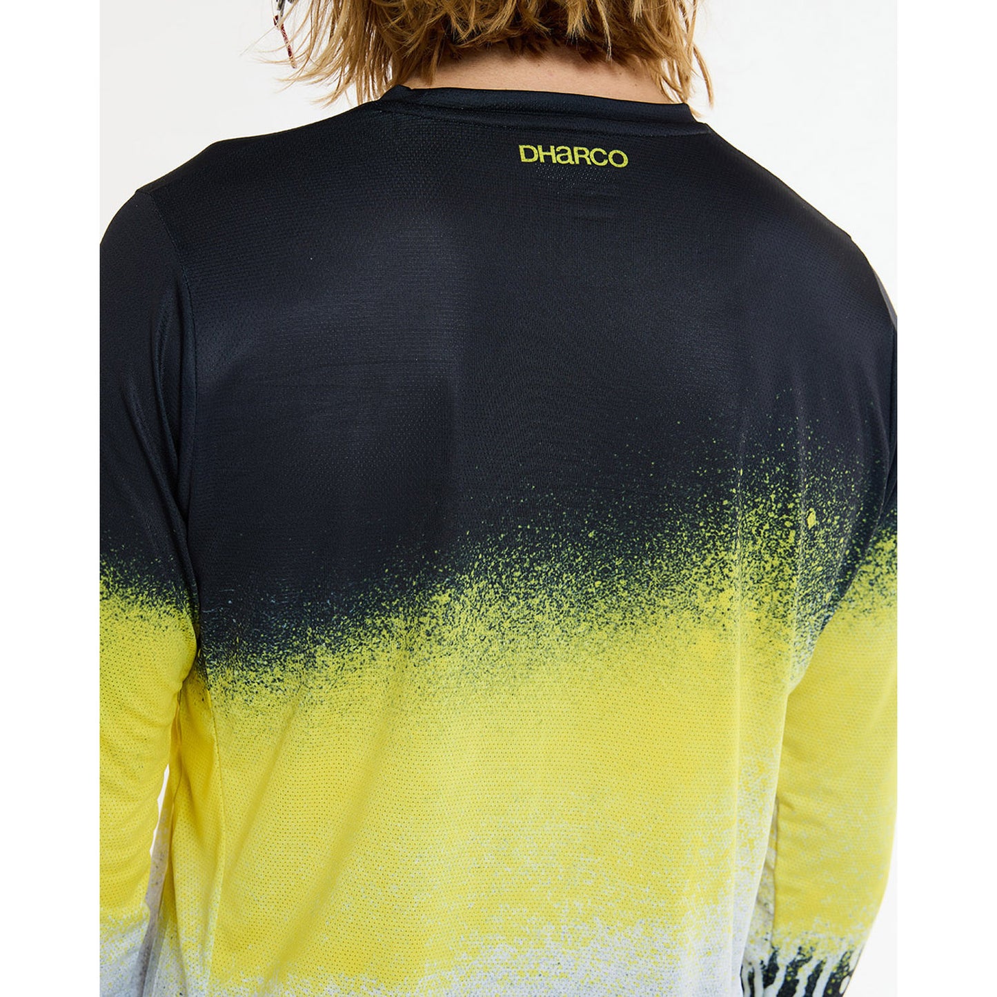 DHARCO RACE ACID RAIN Koszulka z długim rękawem czarny/żółty