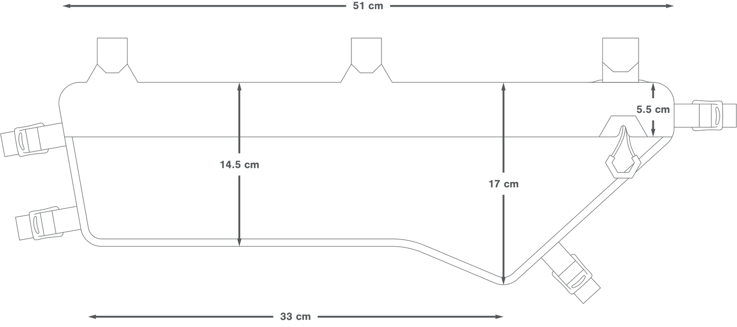APIDURA EXPEDITION COMPACT FRAME PACK DRY 5,3 L Torba na ramę czarna