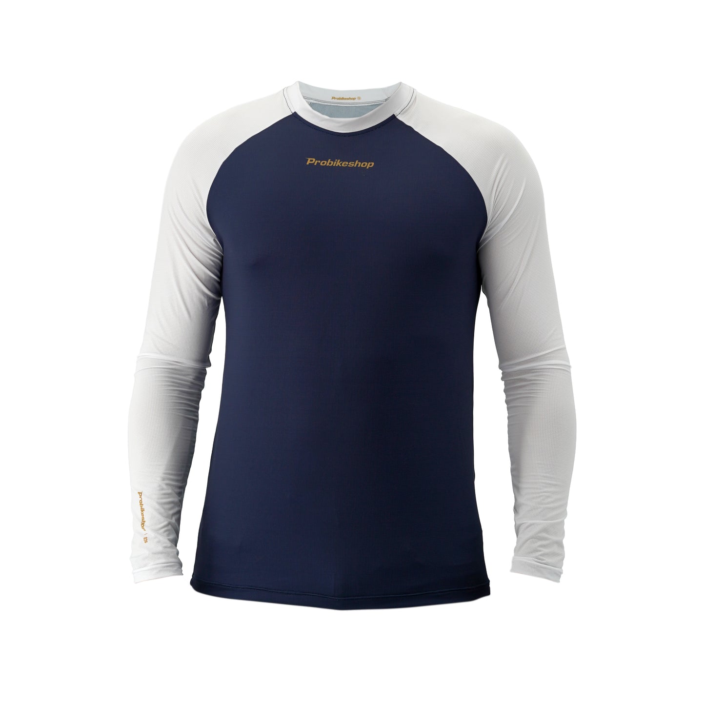 Koszulka z długim rękawem PROBIKESHOP FREERIDE Navy/White