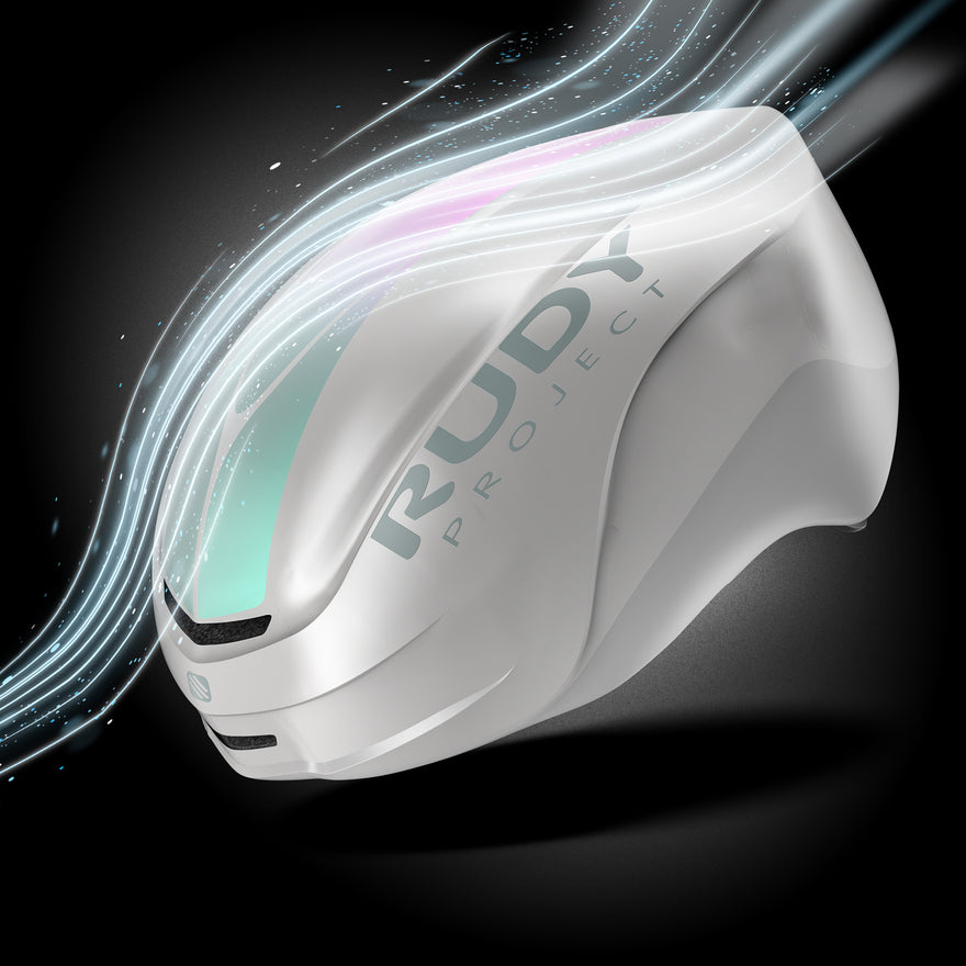 Kask szosowy RUDY PROJECT NYTRON PRO White Iridescent Matt