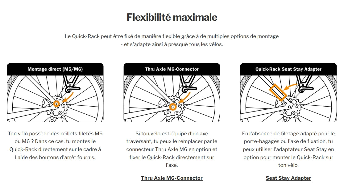 Luggage rack ORTLIEB QUICK RACK LIGHT Black