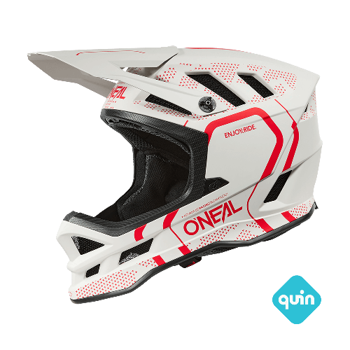 Kask MTB O'NEAL BLADE POLYACRYLITE STRIKE biały/czerwony