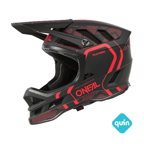 Kask MTB O'NEAL BLADE POLYACRYLITE STRIKE czarny/czerwony