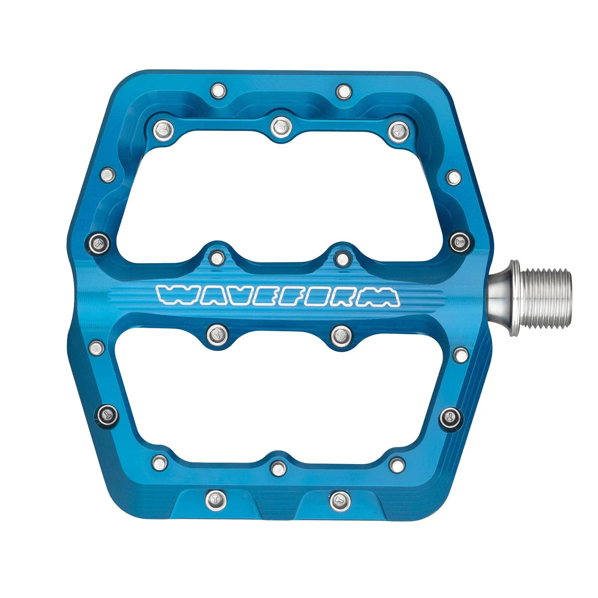 WOLF TOOTH WAVEFORM Small Flat Pedals, Blue
