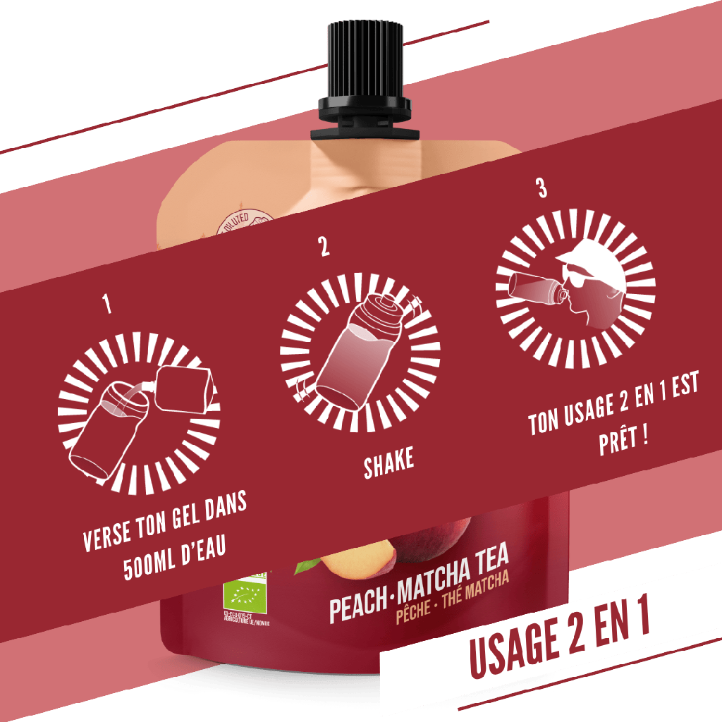 BAOUW Organiczny żel energetyczny brzoskwinia-matcha (85g)