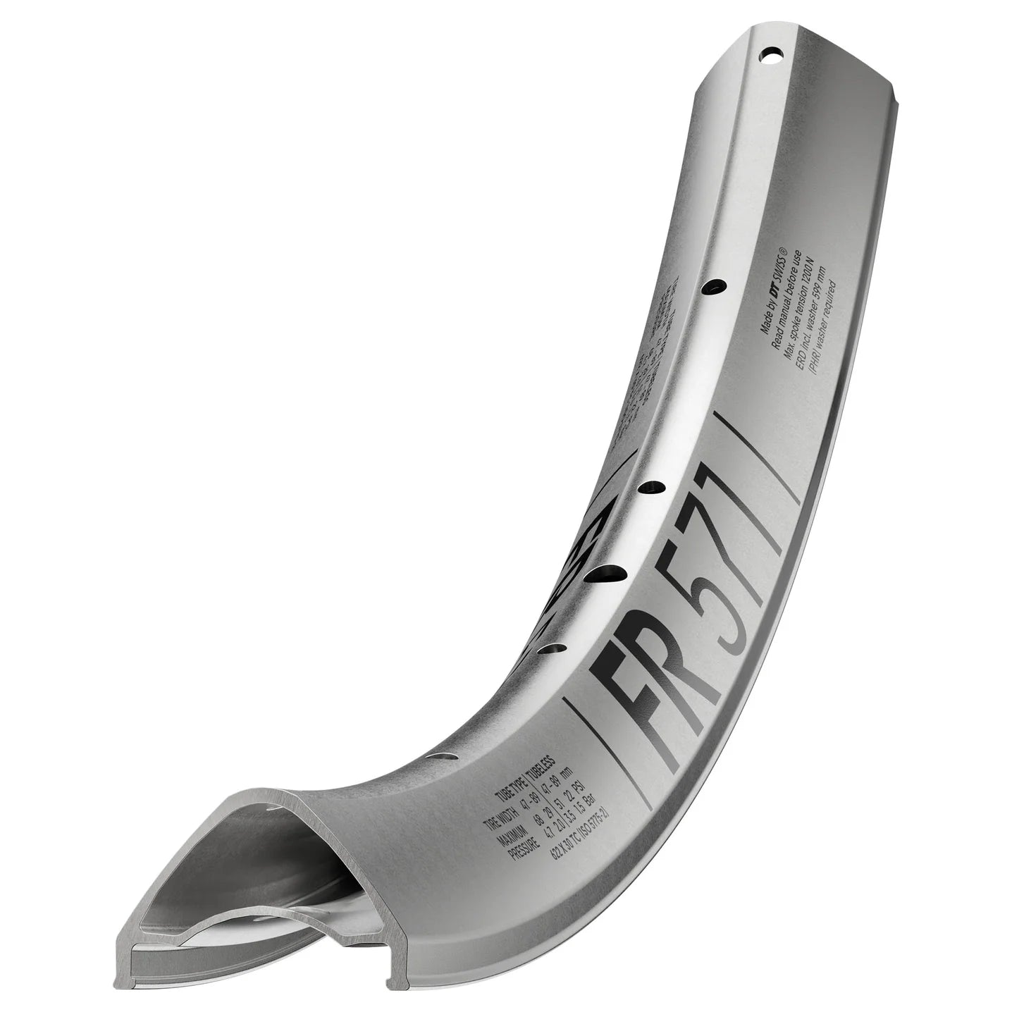 Obręcz DT SWISS FR 571 27,5'' 30 mm srebrna