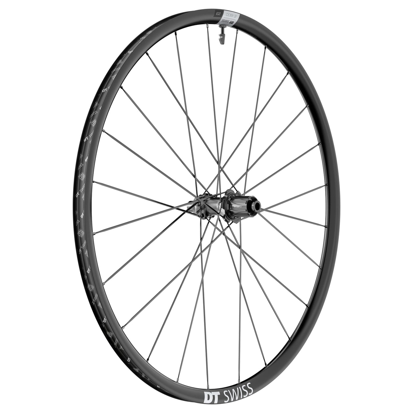 Tylne koło DT SWISS E 1800 SPLINE 23 DISC przystosowane do jazdy bezdętkowej (centralna blokada)