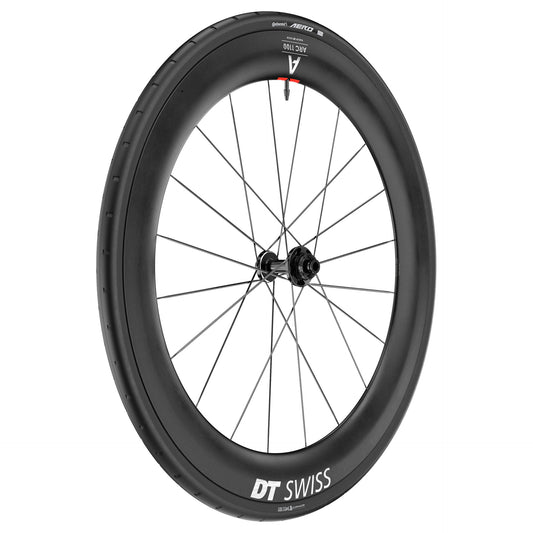 Przednie koło DT SWISS ARC 1100 DICUT WTS 65 przystosowane do jazdy bezdętkowej (centralna blokada)