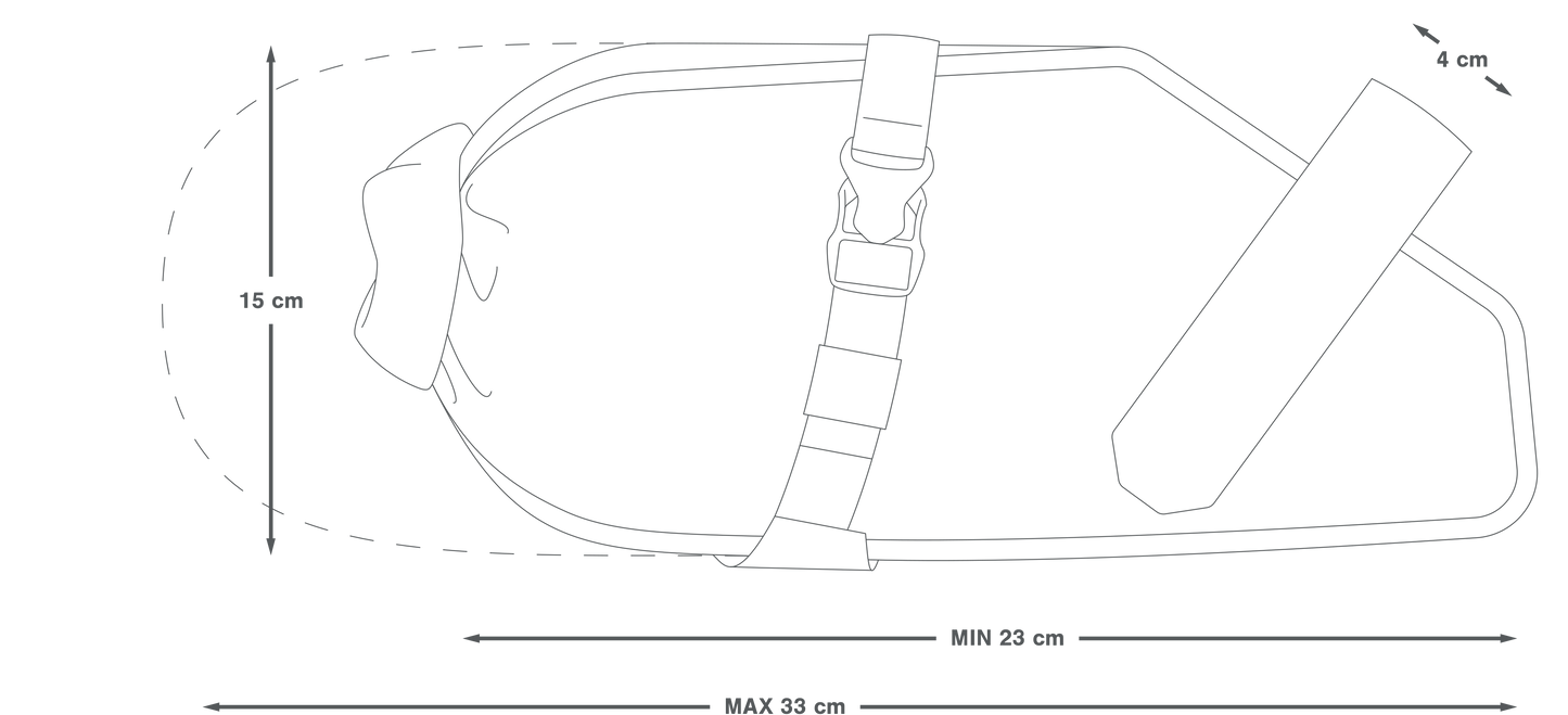 APIDURA RACING SADDLE PACK 5 L czarny