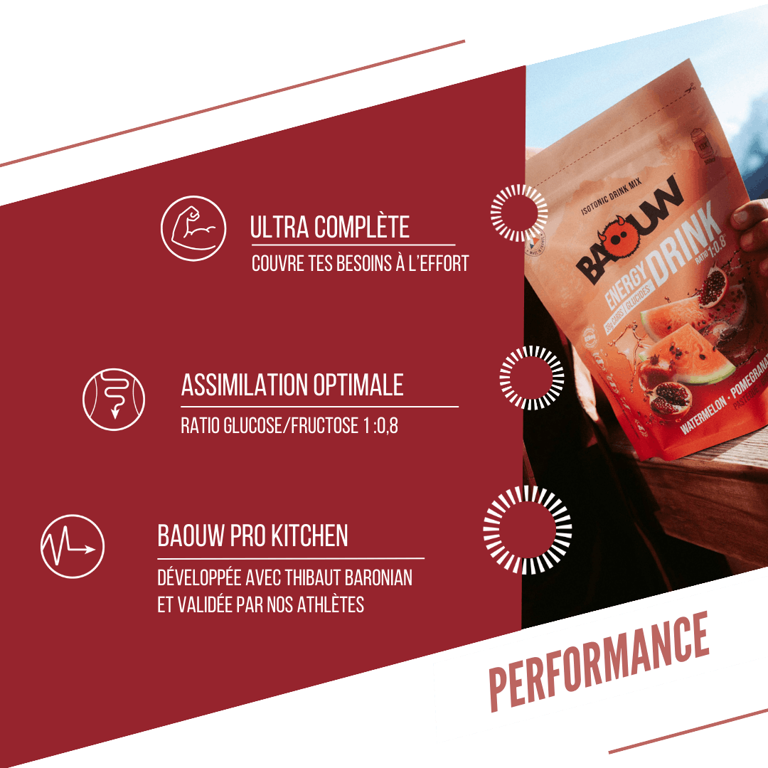 BAOUW ISOTONIC Energy Drink (585g) Arbuz/Granat