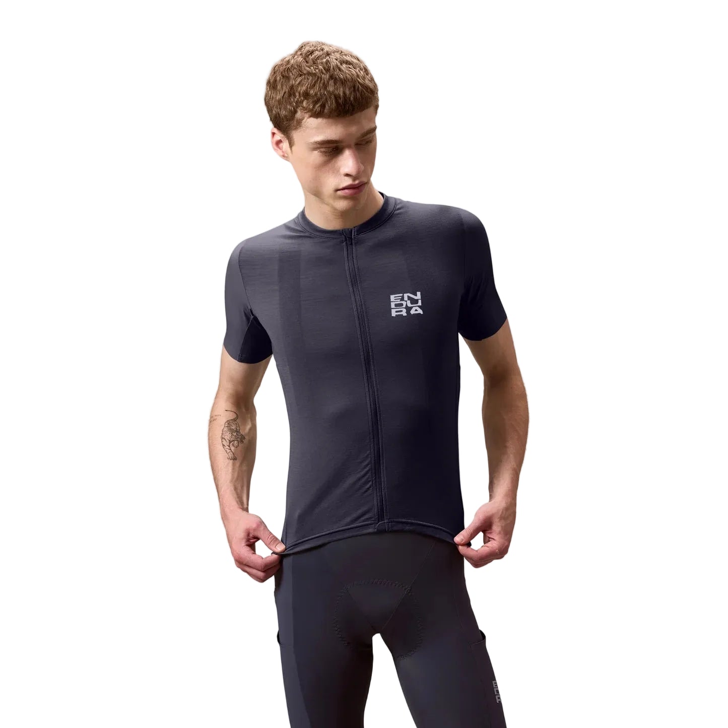ENDURA ALLTRACK RIDE Short Sleeve Carbon Jersey Grey