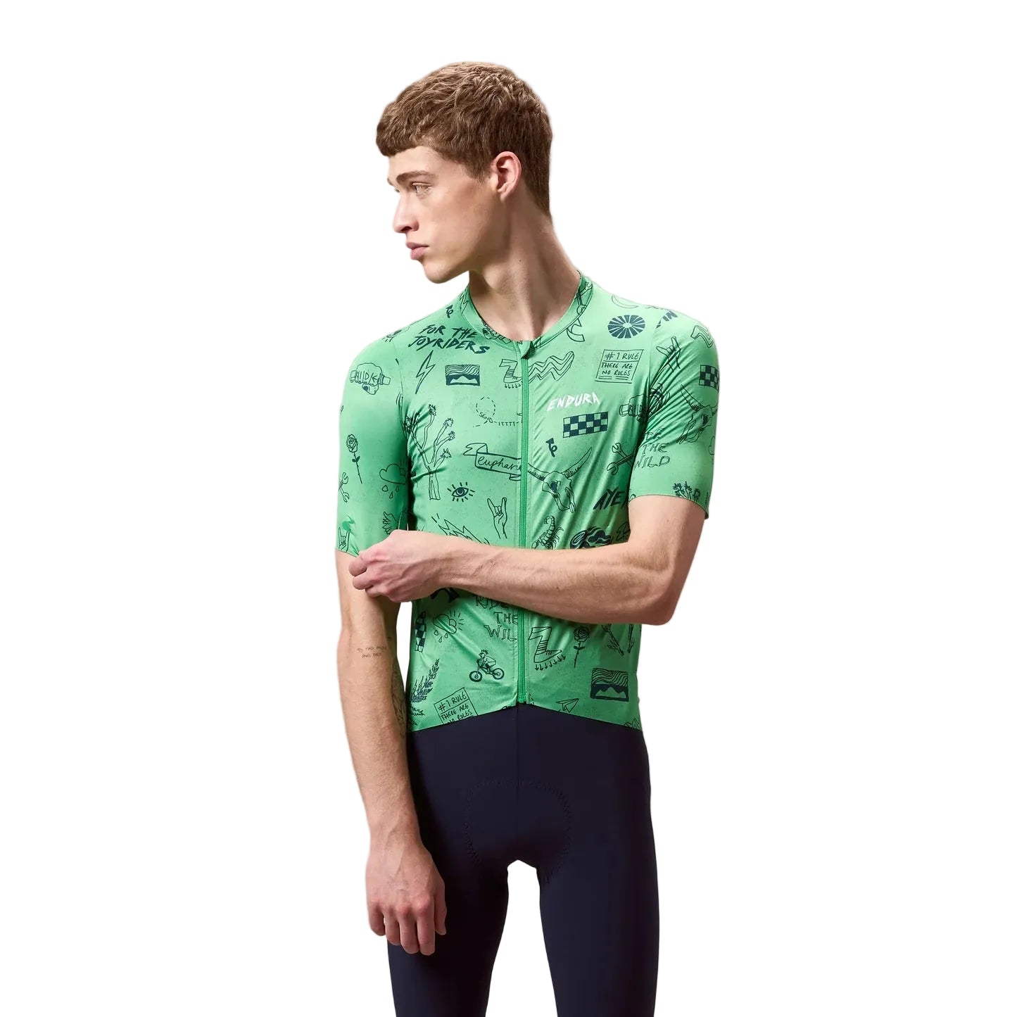 ENDURA PRO SL PRINT Short Sleeve Jersey Green