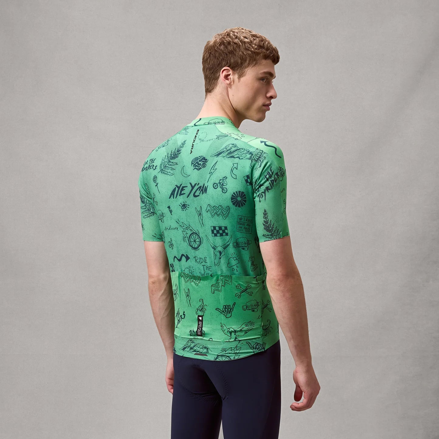ENDURA PRO SL PRINT Short Sleeve Jersey Green
