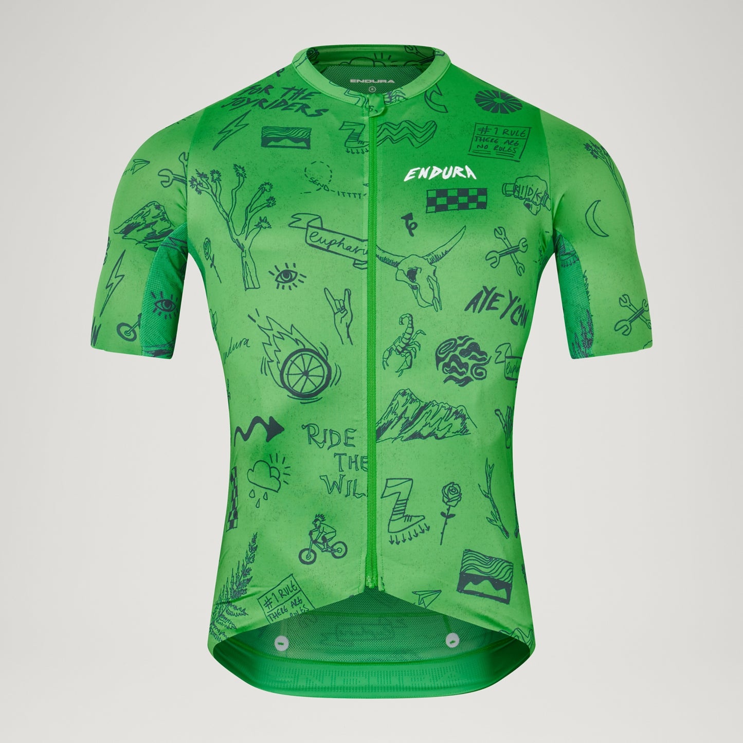 ENDURA PRO SL PRINT Short Sleeve Jersey Green