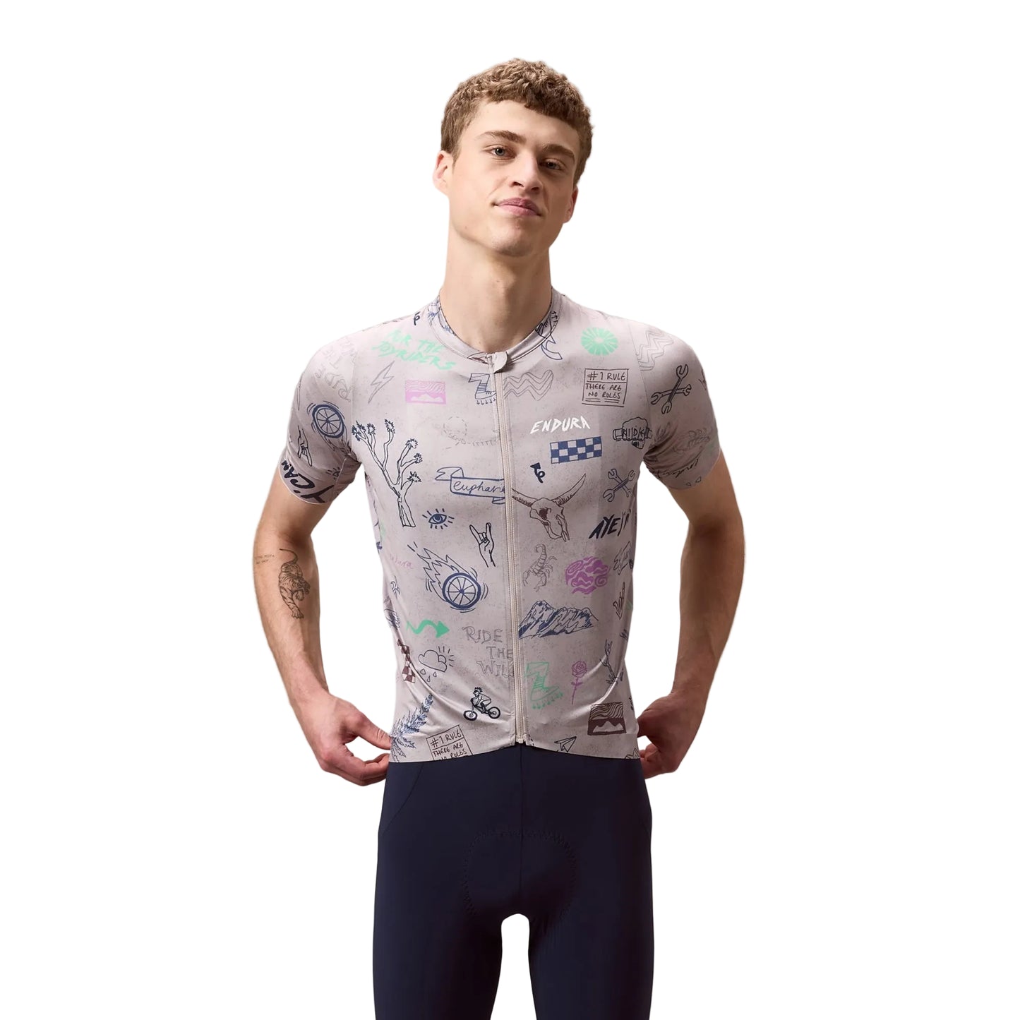 ENDURA PRO SL PRINT Short Sleeve Titanium Jersey
