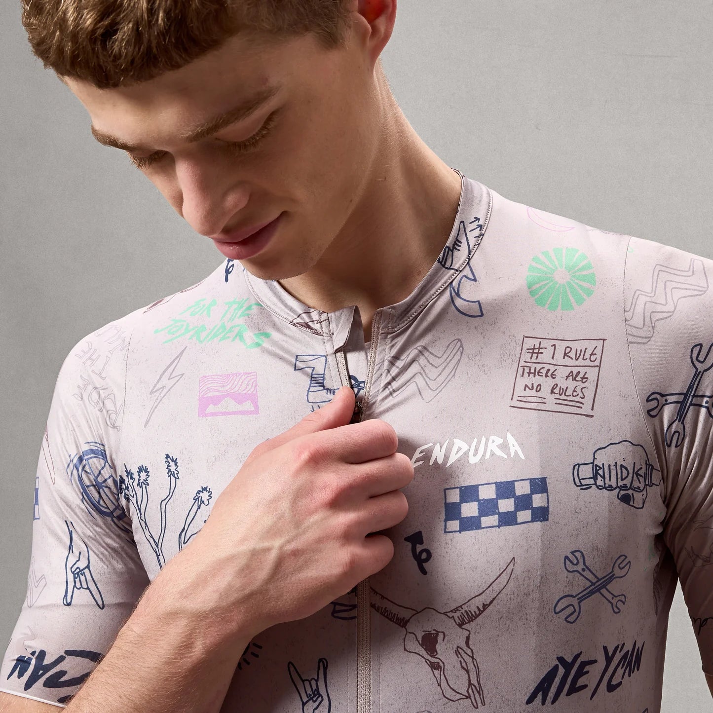 ENDURA PRO SL PRINT Short Sleeve Titanium Jersey