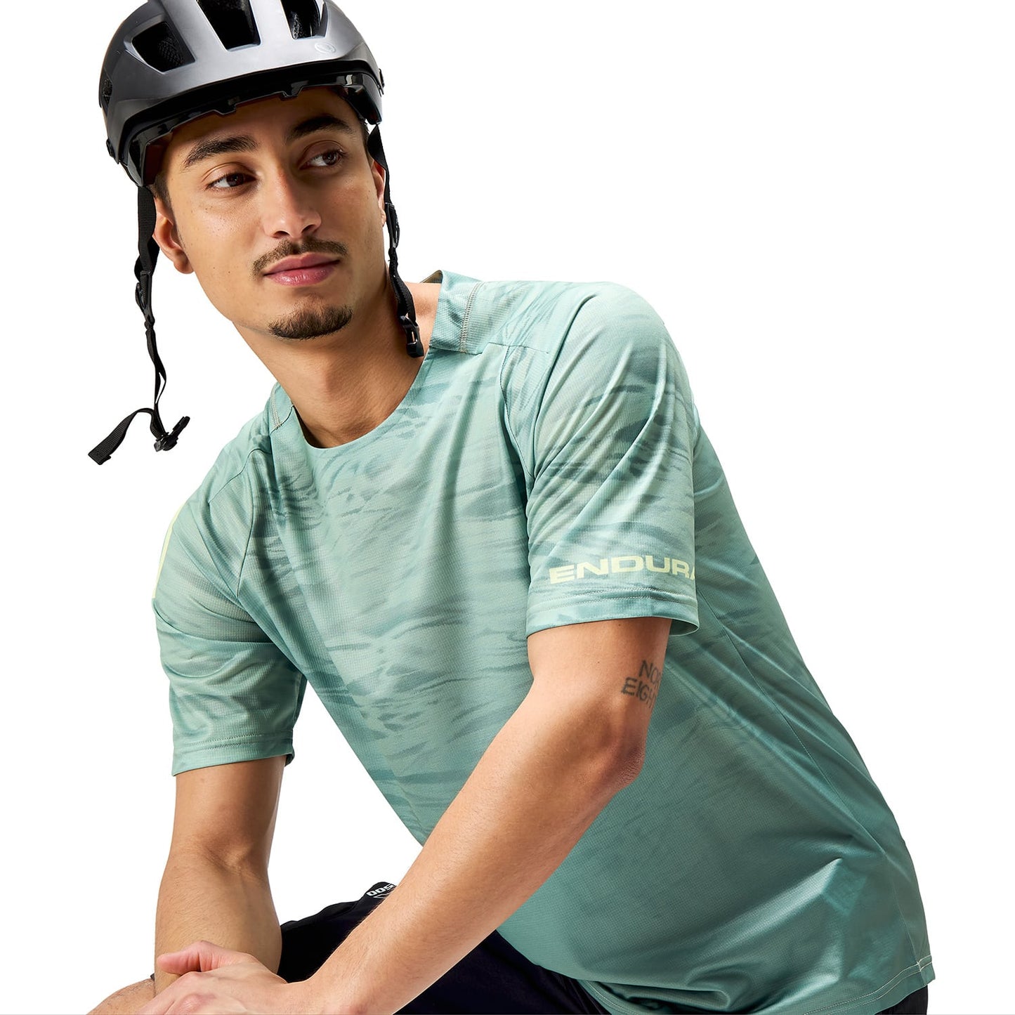 ENDURA MARBLE LTD PRINTED Short Sleeve Jersey Green 2025