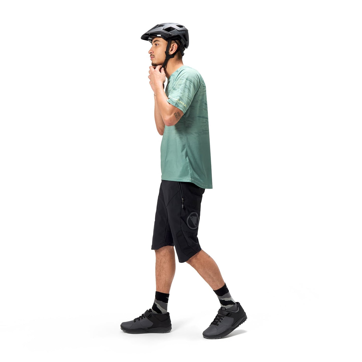 ENDURA MARBLE LTD PRINTED Short Sleeve Jersey Green 2025