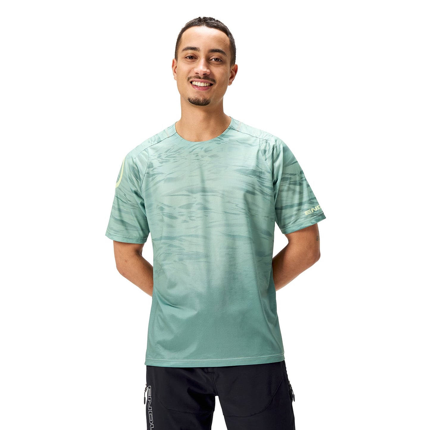 ENDURA MARBLE LTD PRINTED Short Sleeve Jersey Green 2025