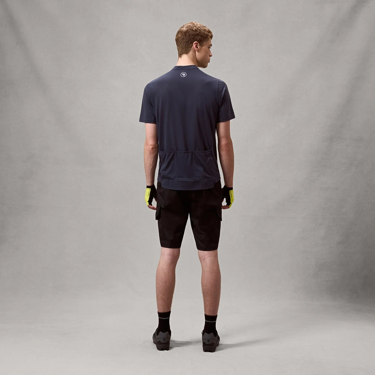 ENDURA LOOP ZIPPED Short Sleeve Carbon Jersey Grey