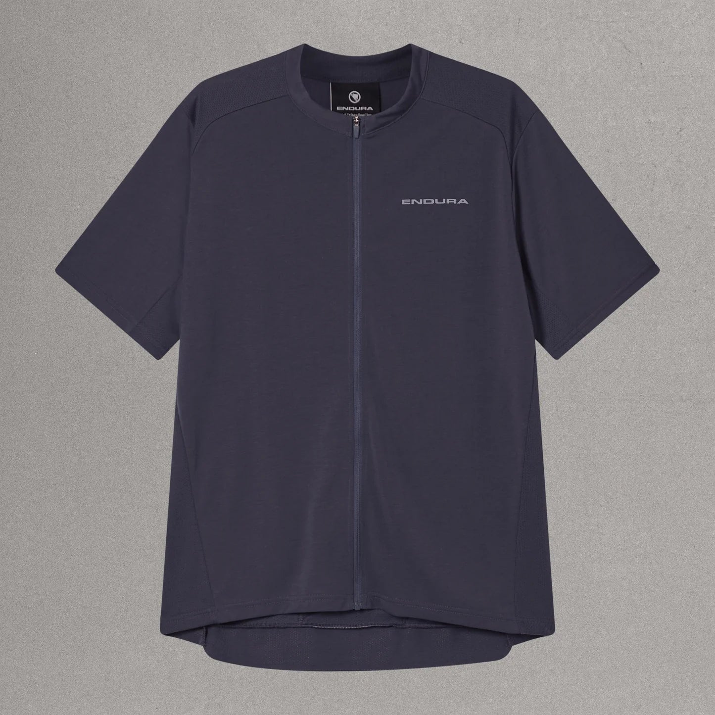ENDURA LOOP ZIPPED Short Sleeve Carbon Jersey Grey