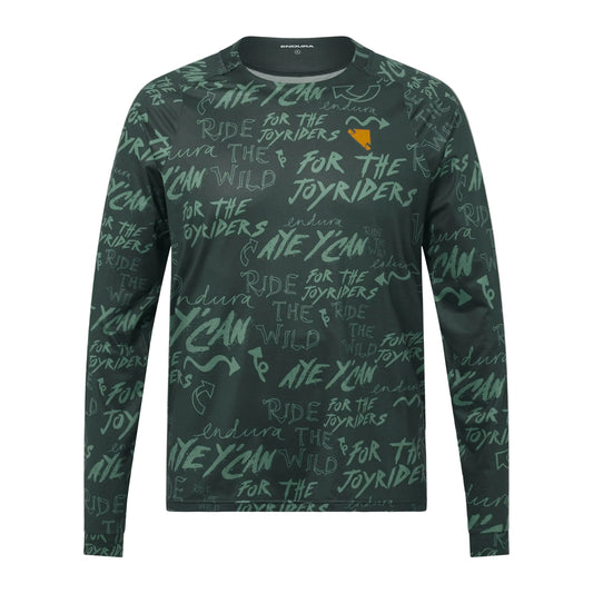 Opaska ENDURA SINGLETRACK PRINT z długim rękawem Carbon Grey